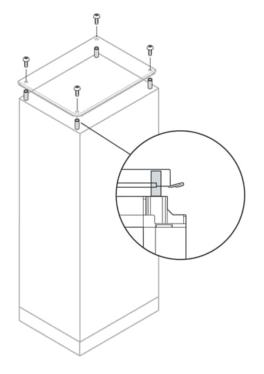 Kit aerazione tetto IP20 per armadi elettrici automazione resistente facile installazione