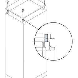 Kit aerazione tetto IP20 per armadi elettrici automazione resistente facile installazione