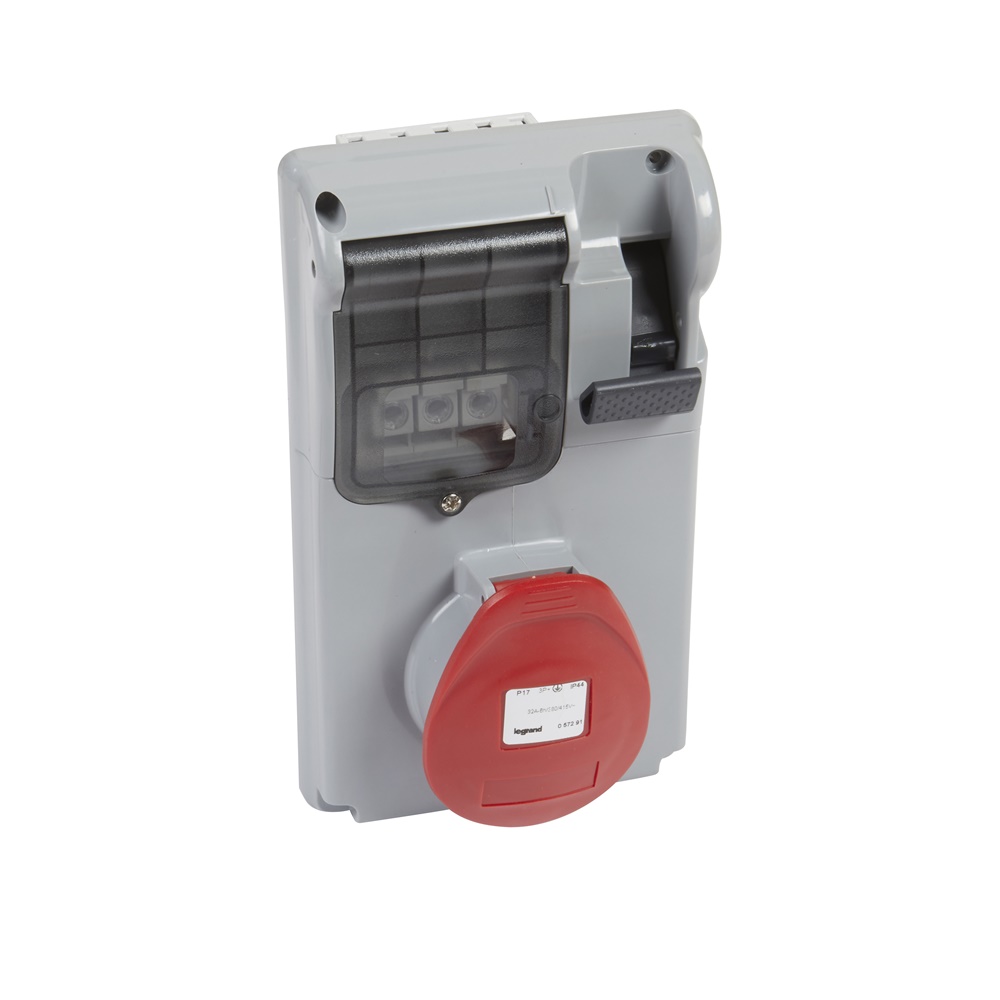 PRESA INTERB COMP QUAD IP44 32A 3P+