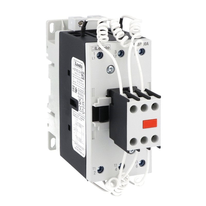 Contattore rifasamento 50KVAR 110VAC 50/60Hz con resistenze limitatrici per impianti elettrici