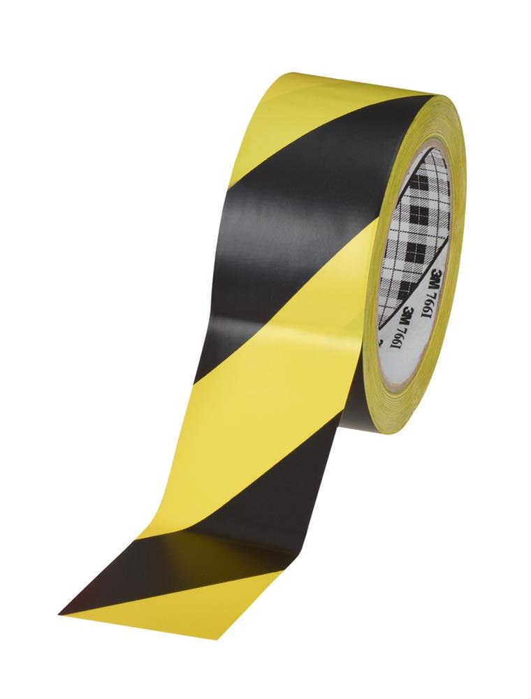 3M™ Nastro di avvertenza di pericolo 766, Giallo/Nero, 50 mm x 33 m