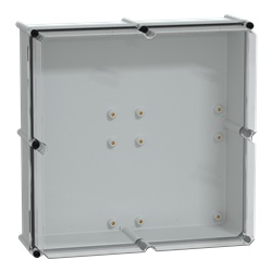 Cassetta PLS, retro in poliestere, coperchio trasparente per PC IP65 54x54x23cm