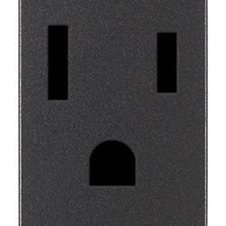 Presa 2P+T 15A 127V standard USA Arabia Saudita grigio per impianti elettrici