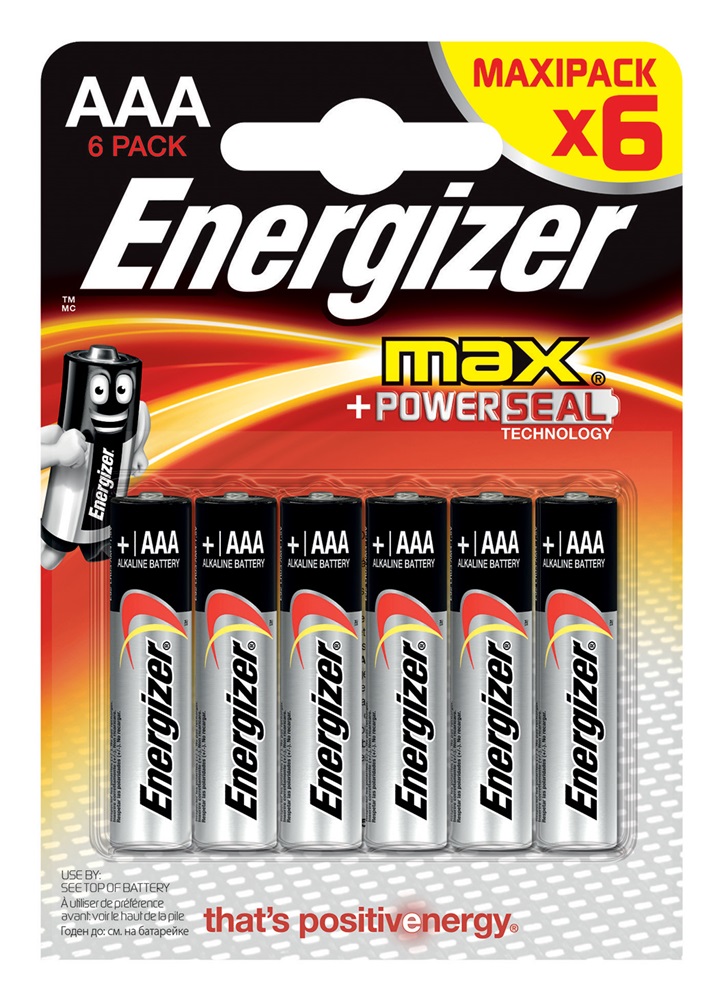 ENERGIZER Max AAA BP6 Maxipack