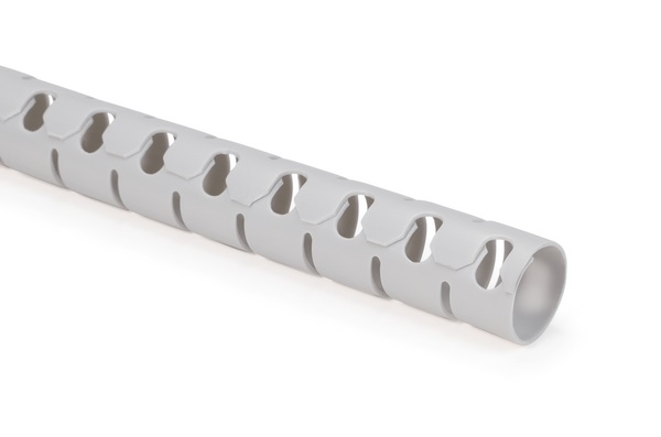 Spirale aperta protezione cavi 16mm grigio 2 mt applicazioni industriali