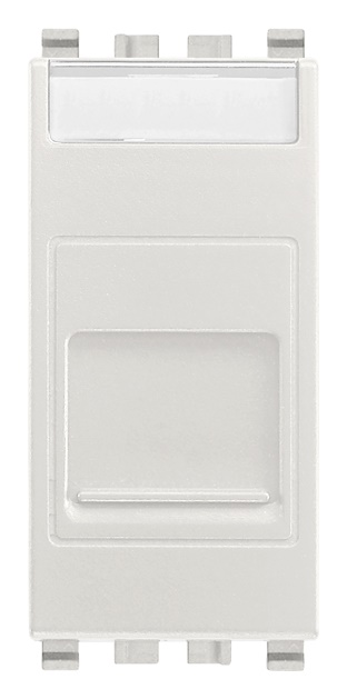 Adattatore portello antipolvere RJ45 Keystone Next per connettori rete