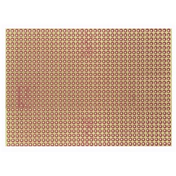Piastra vetronite isolante 100x50 mm passo 2,54 mm per applicazioni elettriche ed elettroniche