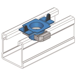 Dado con alette M10 elettrozincato acciaio resistente installazioni elettriche e meccaniche