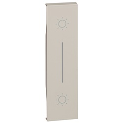 Cover doppio pulsante 1 modulo sabbia per impianti elettrici senza alogeni sicurezza durata