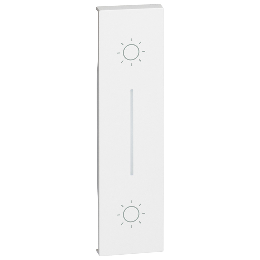 Cover doppio pulsante 1 modulo bianco per impianti elettrici senza alogeni