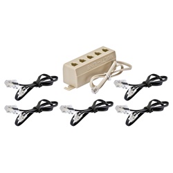 KIT PRESA TELEFONICA RJ11 Cavo Installazione Pareti Leggere Cartongesso