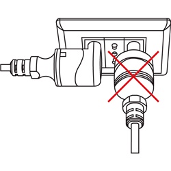 Adattatore Schuko angolato 90° 16A 2 poli + terra bianco per uso domestico e professionale