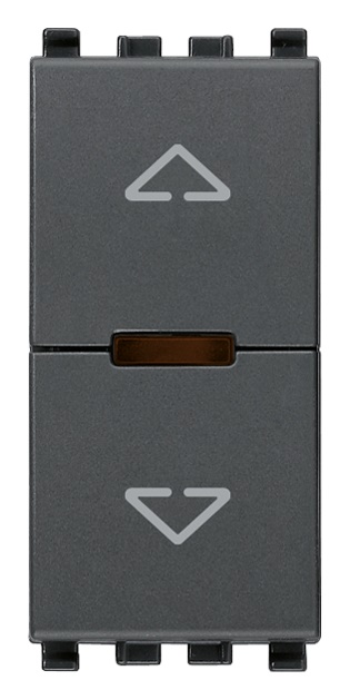 Commutatore elettronico centralizzabile Quid grigio per tapparelle con orientamento lamelle e uscite a relè 220-240V