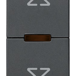 Commutatore elettronico centralizzabile Quid grigio per tapparelle con orientamento lamelle e uscite a relè 220-240V