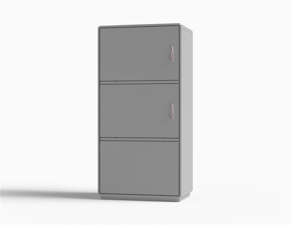 Armadio vetroresina IP44 2 vani + zoccolo 1840x685x330 mm per installazioni elettriche industriali