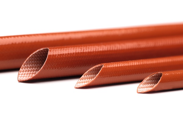 Calza vetro-silicone 2,5 kV diametro 3 mm isolamento termico ed elettrico alta temperatura rosso