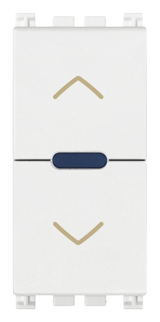 Commutatore elettronico centralizzabile Quid per tapparelle con orientamento lamelle 2A 220-240V bianco