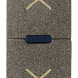 Commutatore elettronico metallico tapparelle con orientamento lamelle e uscite relè 220-240V 2A