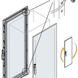 Porta cieca singola 1400x1000 mm per porte doppie con sovrapposizione