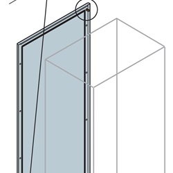 Pannello posteriore cieco 1400x1000 mm per armadi rack industria e data center