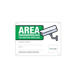 CARTELLO AREA VIDEOSORVEGLIATA ITALIANO