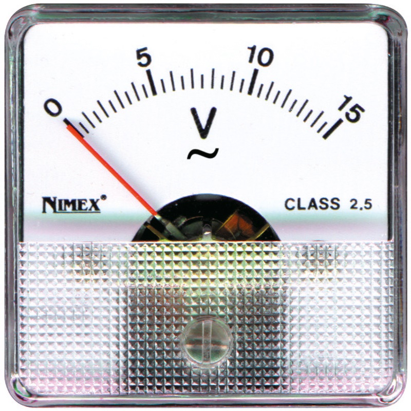 Strumento misura compatto classe 2,5 48x48 mm precisione 300 V installazioni elettriche industriali e civili