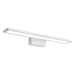Applique bagno LED 20W bianca IP20 luce calda 3000K design sottile metallo