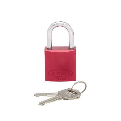 ALUMINUM PADLOCK,1.00IN SHACKLE,RD,