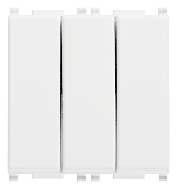 Deviatori 1P 20AX 250V bianco 3 moduli uso impianti elettrici domestici