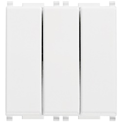 Deviatori 1P 20AX 250V bianco 3 moduli uso impianti elettrici domestici