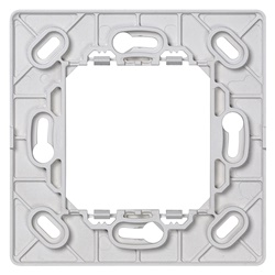 Supporto radio placca 2 moduli bianco per comando wireless EnOcean Bluetooth ZigBee parete