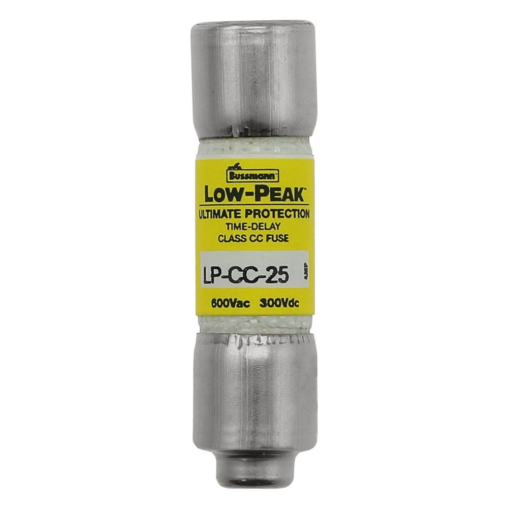 Fusibile LOW PEAK CC 25A Time Delay protezione circuiti elettrici