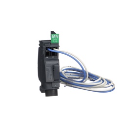 Bobina minima tensione precablata 24 V CA/CC per interruttori Compact NSXm e PowerPact B, sgancio emergenza e sicurezza
