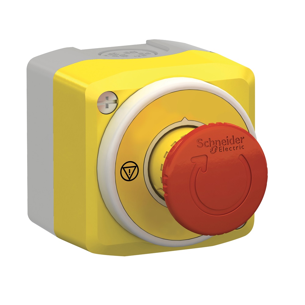 Pulsantiera Emergenza con etichetta luminosa 24V 2 colori rosso e bianco 1NO+2NC
