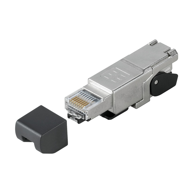 Connettore RJ45 IP20 T568 AAWG 27-22 per connessioni Ethernet industriali affidabili