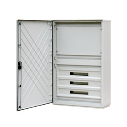 Controporta opaca altezza 450 mm per quadri modulari Serie GRAFI 9, pannello ABS autoestinguente grigio RAL7035