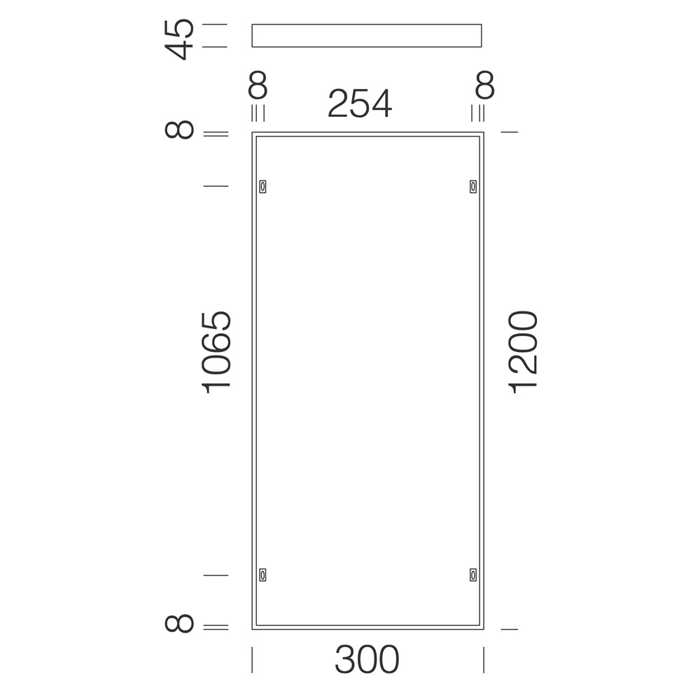 CORNICE PLAFONE PANEL 595 BIANCO