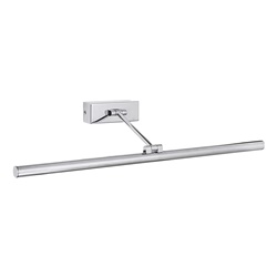 Applique bagno LED 16W 3000K IP44 finitura cromo orientabile per specchi e quadri