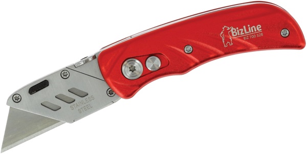 Taglierina pieghevole professionale leggera ergonomica con porta lama acciaio inox per installazioni elettriche