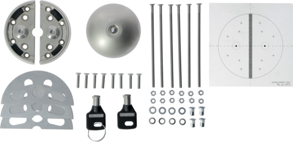 Serratura antifurto HANDLOCK SOLO smontabile con 2 chiavi per veicoli commerciali sicurezza elevata