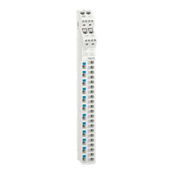 Morsettiera verticale VDIS 125A 33 connessioni montaggio su guida DIN per distribuzione elettrica