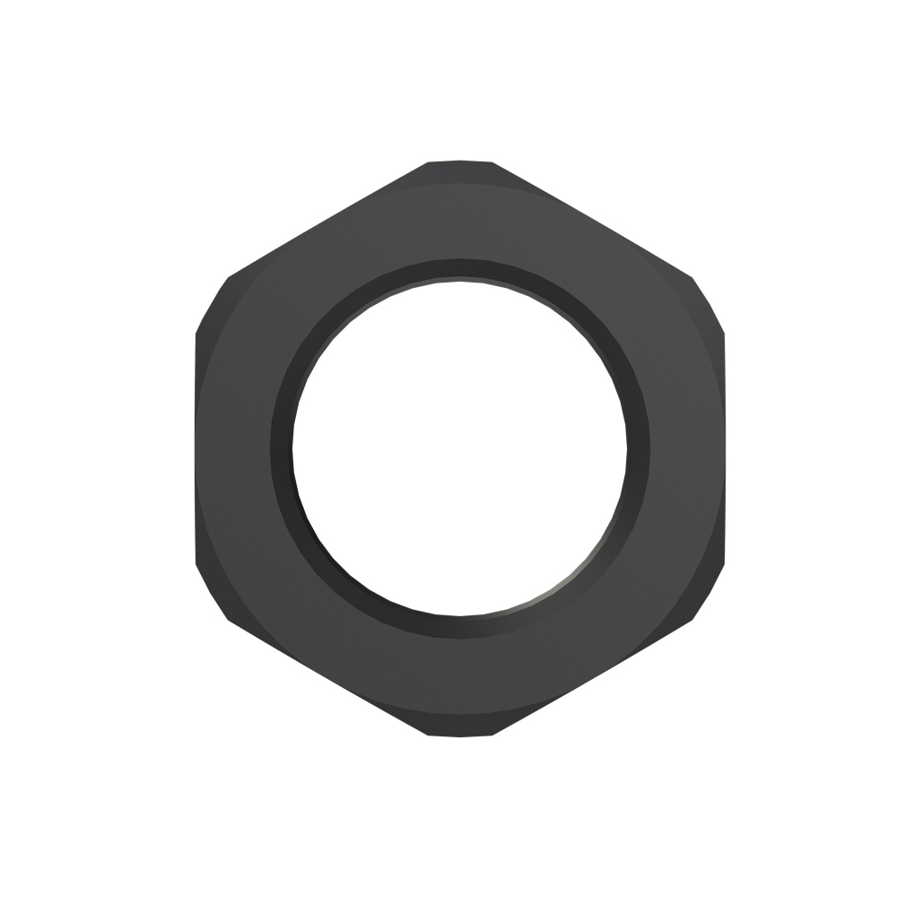 Ghiera nylon PA6 nera filettatura M16x1.5 per applicazioni elettriche fissaggio cavi