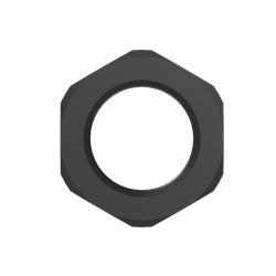 Ghiera nylon PA6 nera filettatura M16x1.5 per applicazioni elettriche fissaggio cavi