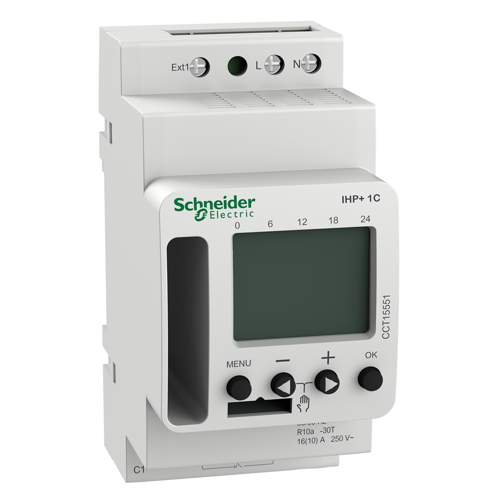 Interruttore orario digitale programmabile SMARTw Acti 9 IHP+ 7 giorni 1 canale 45mm