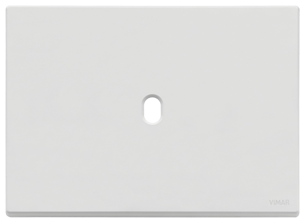 Placca metallo 3 moduli bianco matt Vintage per comando elettrico
