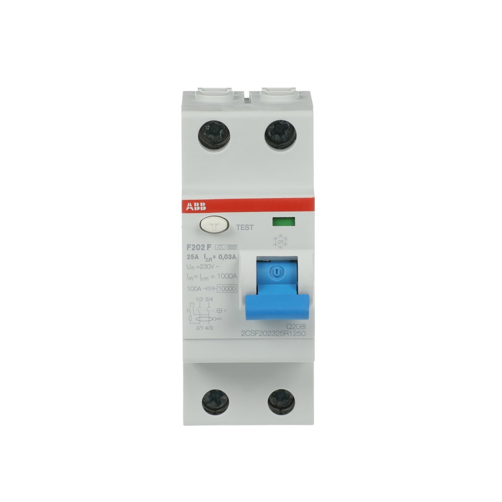 Interruttore Differenziale F200 2P 30mA 25A Tipo F Protezione Corrente Guasto Terra