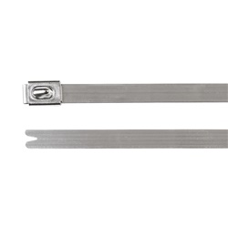 Fascetta acciaio inox 838x4.6 mm serie MBT33SS resistente corrosione e alte temperature per industria chimica e navale