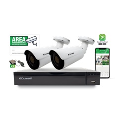 Serie Smart - Kit AHD, DVR AHDVR008S02 + 2 telecamere AHBCAMS02ZA + 2 alimentatori 43082 + accessori