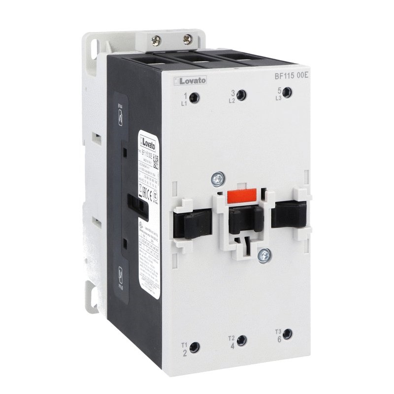 Contattore tripolare 3 poli 115A AC3 bobina 20-48VAC/DC uso industriale