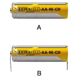 Batteria Ni-Cd stilo 1,2V 700mAh senza terminali per alimentazione elettrica affidabile e duratura